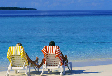 Small business owner on vacation